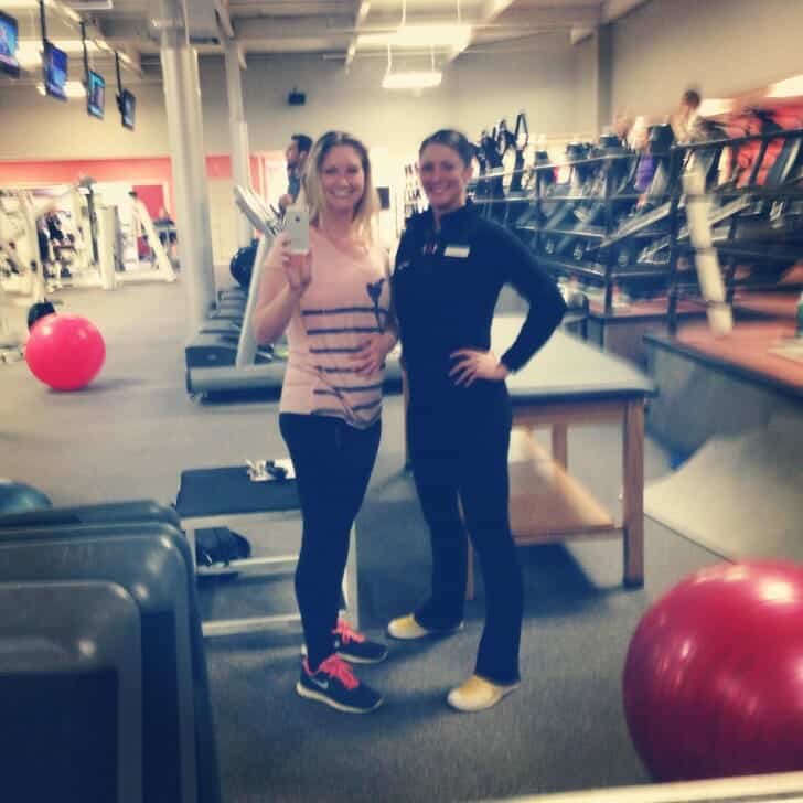 Me and my personal trainer, Jenn of Sport & Health