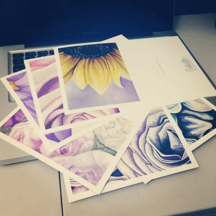 Shades of Purple - notecards