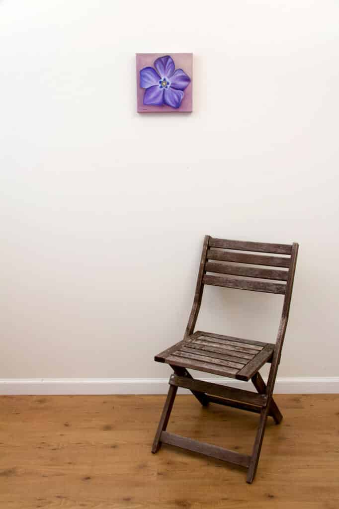 Periwink-wink - Spring Art Auction 2013, with chair