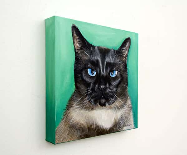 Mr Kitty Cat - original pet portrait by Erica Eriksdotter