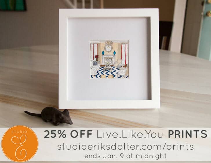 LiveLikeYou Prints - rendering and design by Jill Sorensen and watercoloring by Erica Eriksdotter